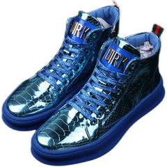 Men's Shoes Korean Bright Leather New Youth Family Shopolf