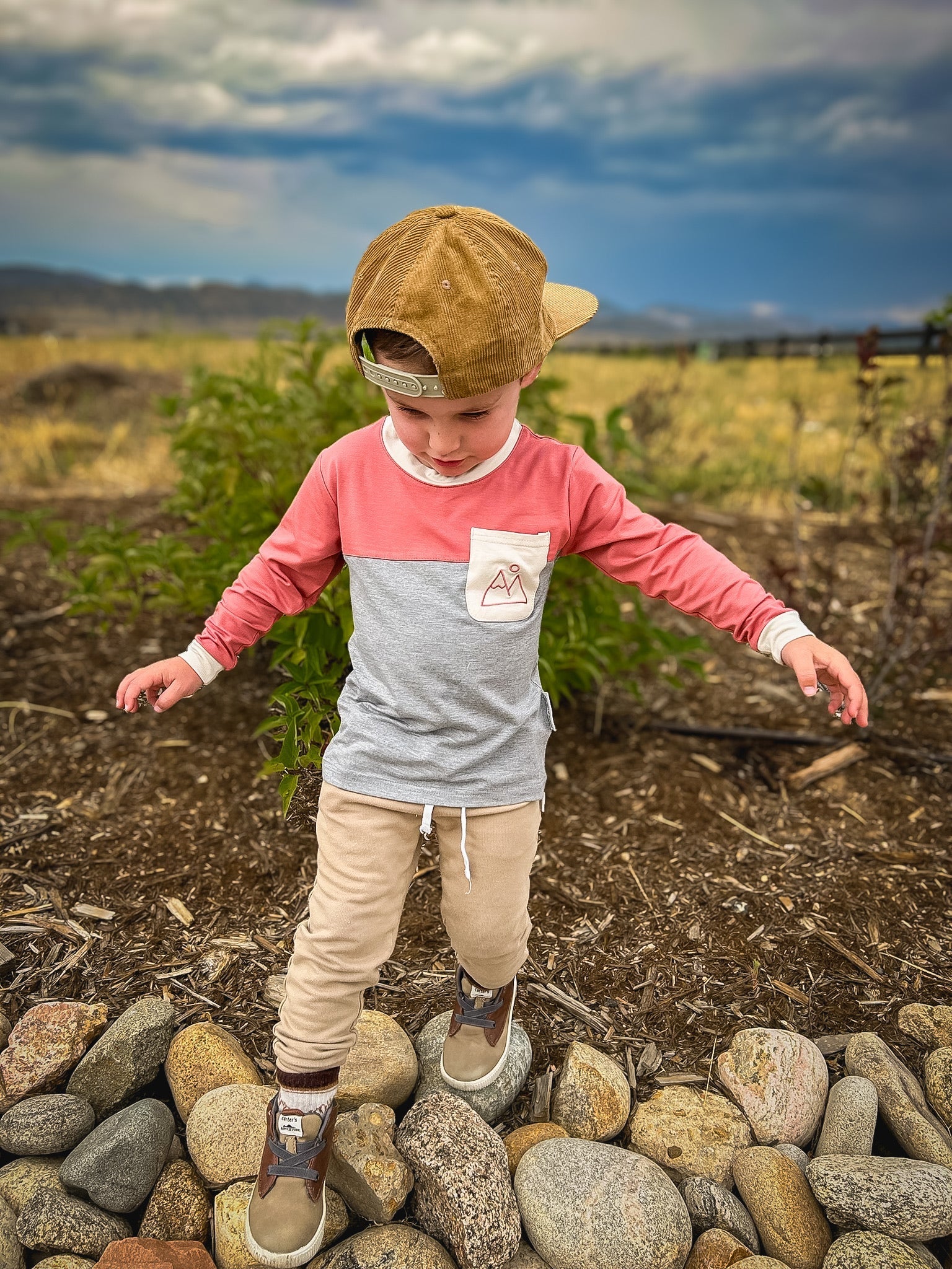 Mountain color block bamboo Keep the Littles Wild