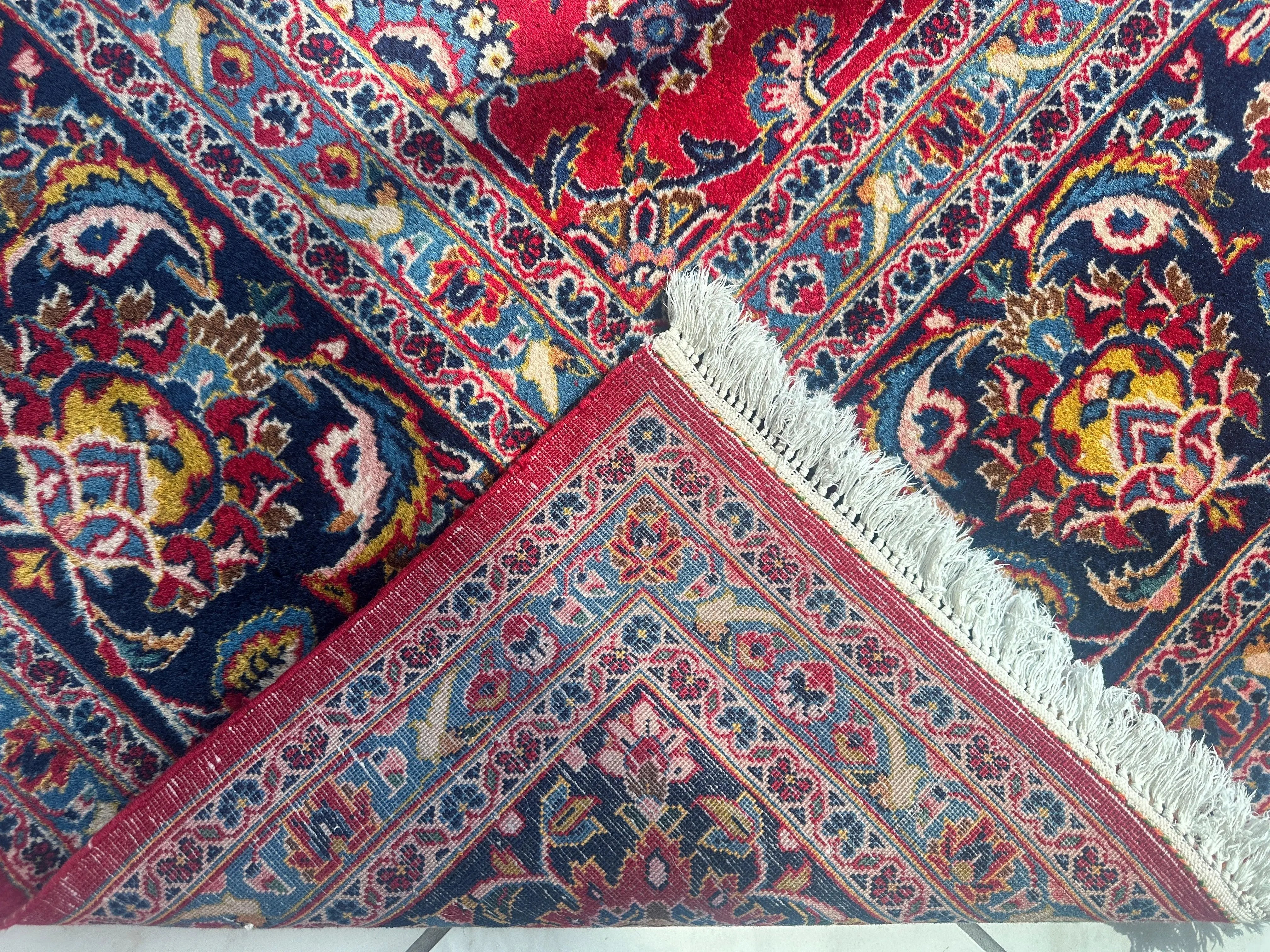 Incredible Persian Kashan All Over Wool Rug 10’2” x 14’ Rugistan