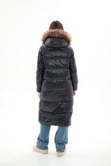 Genuine Silver Fox Fur Alternative Down Fill Coat Alaska® Outerwear Company