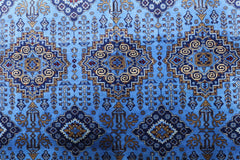 Hand-Knotted Zerkhaki Afghan Wool Area Rug – 6'6" x 10' | Elegant Blue Tones, Handmade Quality Rugistan