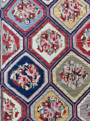 Handwoven Nourison Soumak SK43 Multicolor Area Rug – 7'8" x 9'11" – Professionally Cleaned Rugistan