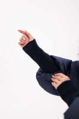 Genuine Fox Fur Trim Down Coat in Royal Blue Alaska® Outerwear Company