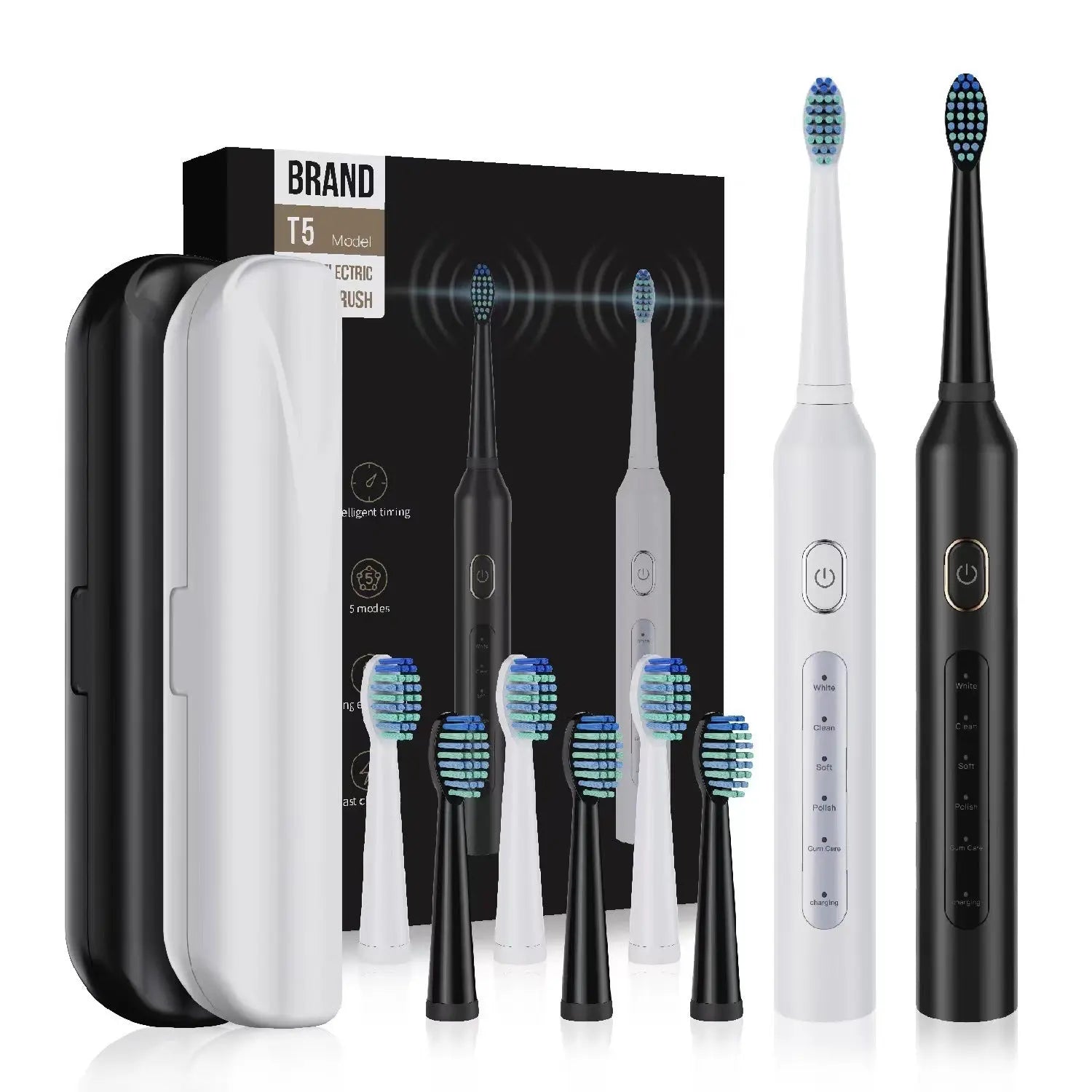 T5 Rechargeable Electric Toothbrush Family Shopolf