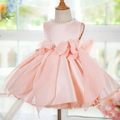 Girlish Dress With Bows Family Shopolf