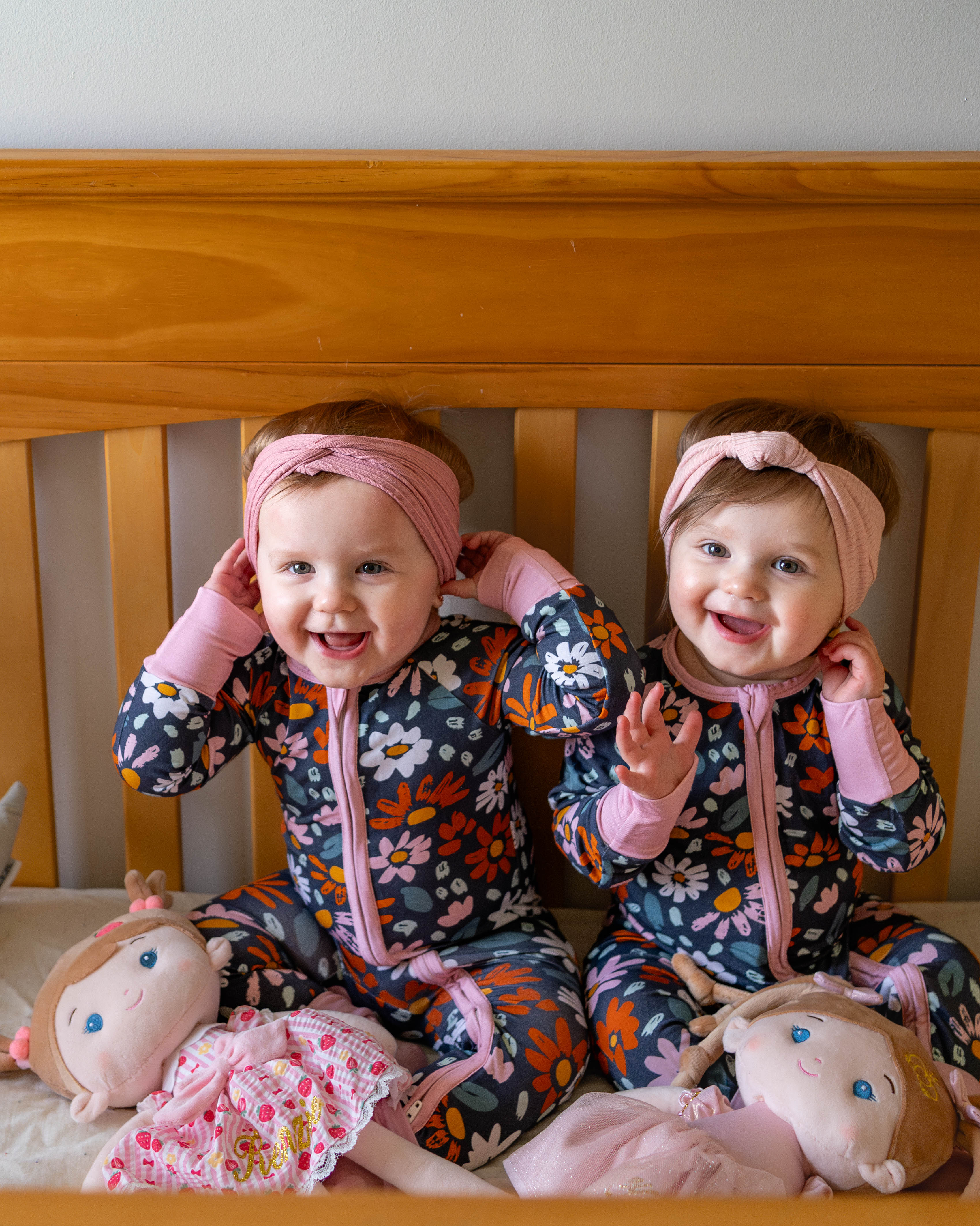 Navy wildflower bamboo zippy Keep the Littles Wild