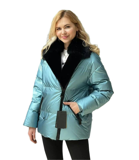 Genuine Polar Fox Fur Down Fill Water-Repellent Coat Alaska® Outerwear Company