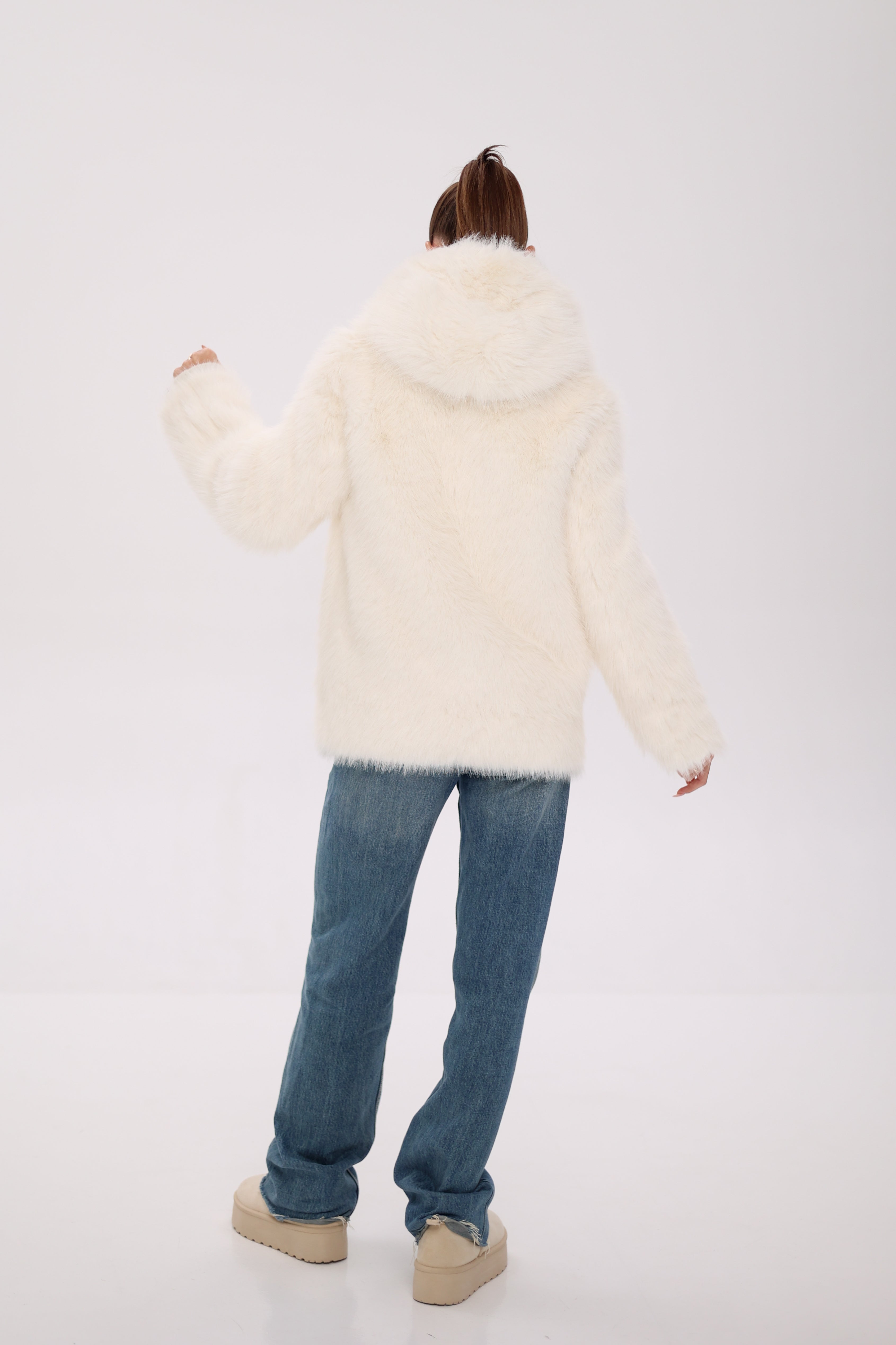 ⇆ Reversible Hooded Wool Blend Jacket Alaska® Outerwear Company