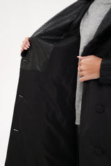 Genuine Mink Fur Real Python Leather Trim Coat Alaska® Outerwear Company