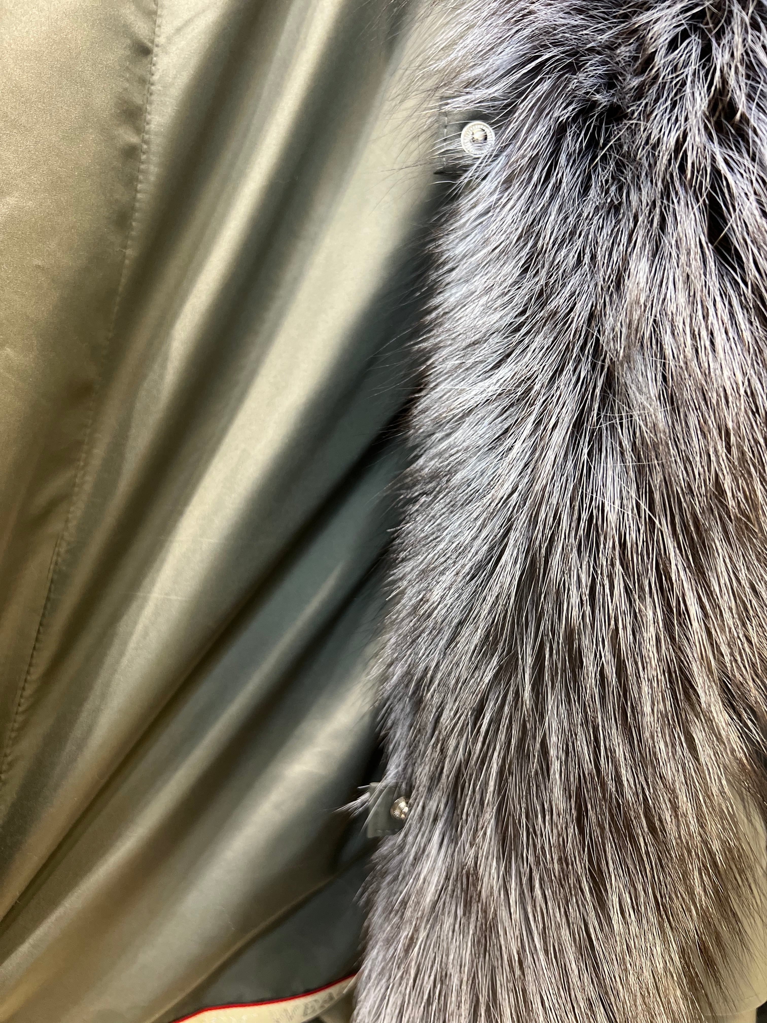 Silver Fox Fur Trim Rabbit Fur Insulated Parka Alaska® Outerwear Company