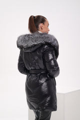 Genuine Silver Fox Fur Down Fill Coat Alaska® Outerwear Company