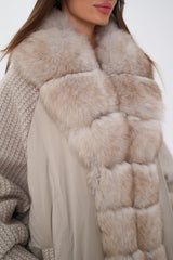 Genuine Polar Fox Boucle Down Coat Alaska® Outerwear Company