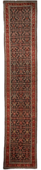 3’4” x 17’ Karabkah Antique Caucasian Wool on Wool Runner Rugistan