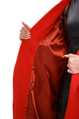 Chester Premium Wool Cashmere Coat in Sicily Red