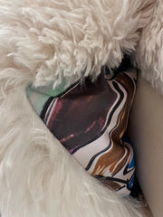 Faux Fur Coat with Leather Belt Alaska® Outerwear Company