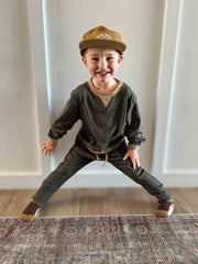 Ribbed bamboo joggers Keep the Littles Wild