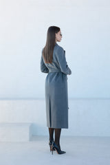 Alaska Classic Cashmere Blend Overcoat in Grey