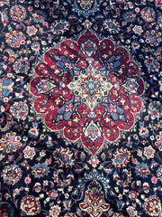 Persian Mashhad Hand Knotted Wool Area Rug 9’9” x 13’3” Rugistan
