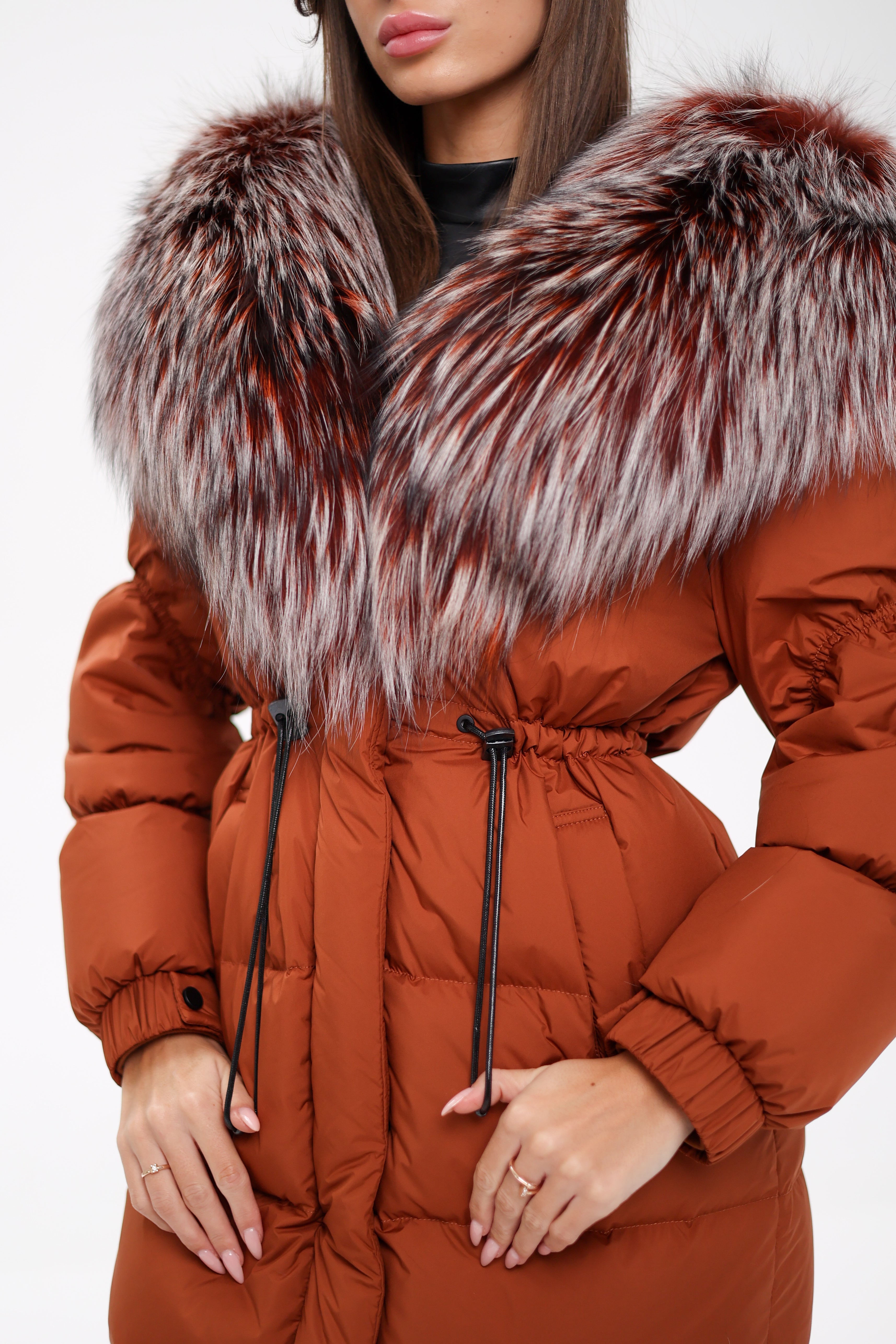 Genuine Silver Fox Fully Lined Hood Down Filled Coat Alaska® Outerwear Company