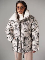 Monochrome Jacquard Down Fill Coat Alaska® Outerwear Company