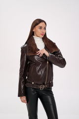 Genuine Mink Fur Embossed Leather Jacket Alaska® Outerwear Company