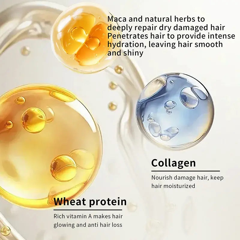 Collagen Hair Mask Nuts Oil Hair Conditioner Family Shopolf
