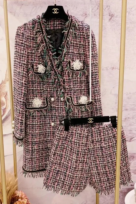 Two-piece Woven Woolen Coat Family Shopolf