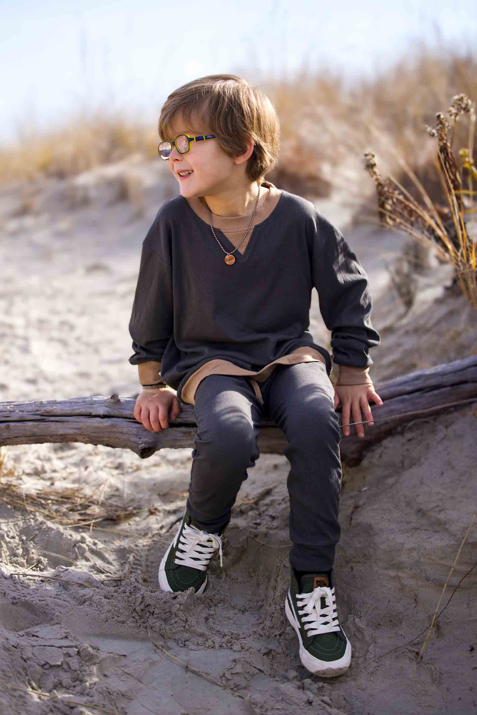 Ribbed bamboo crew Keep the Littles Wild