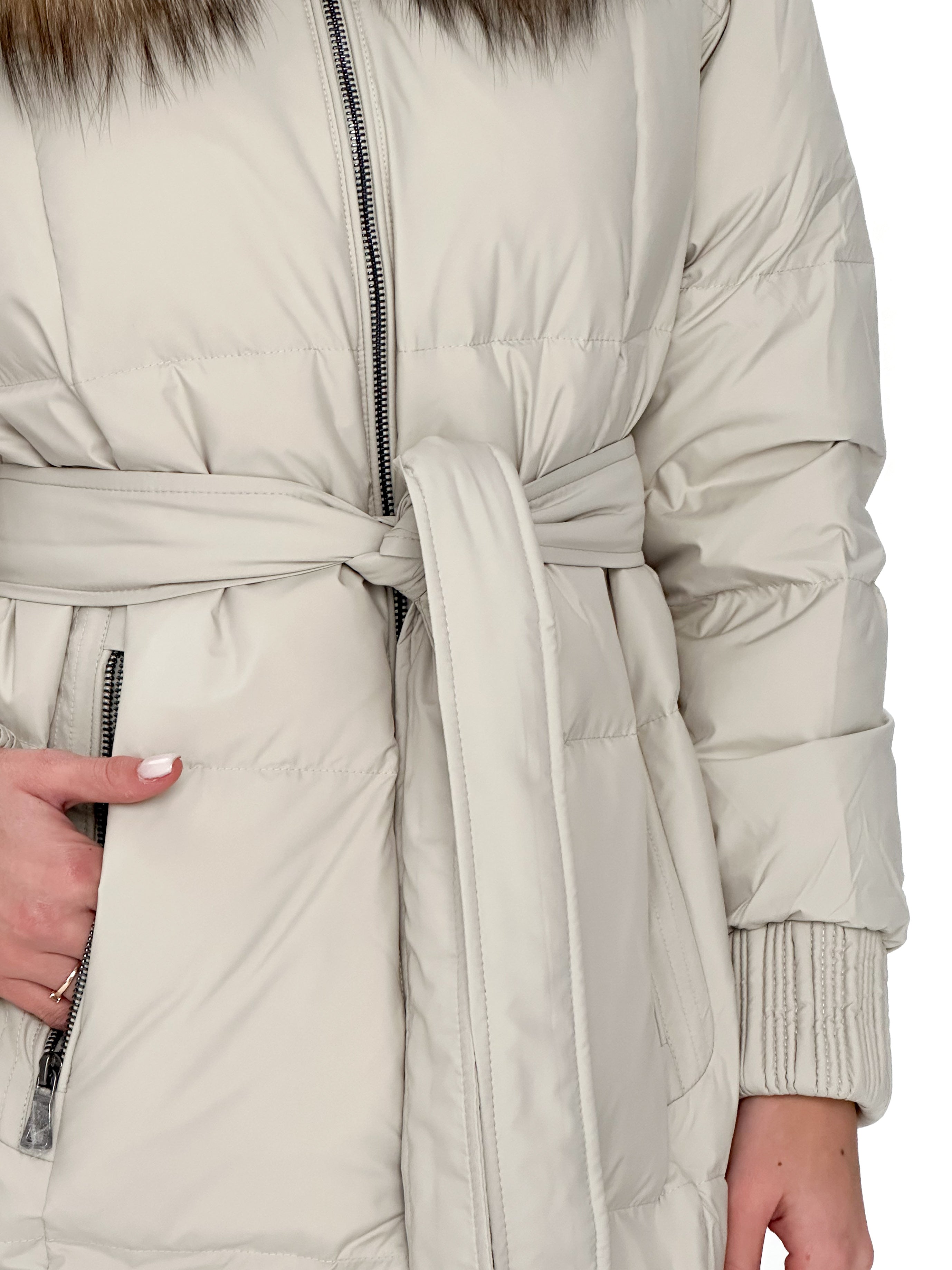 Alice Genuine Silver Fox Down Fill Coat Alaska® Outerwear Company