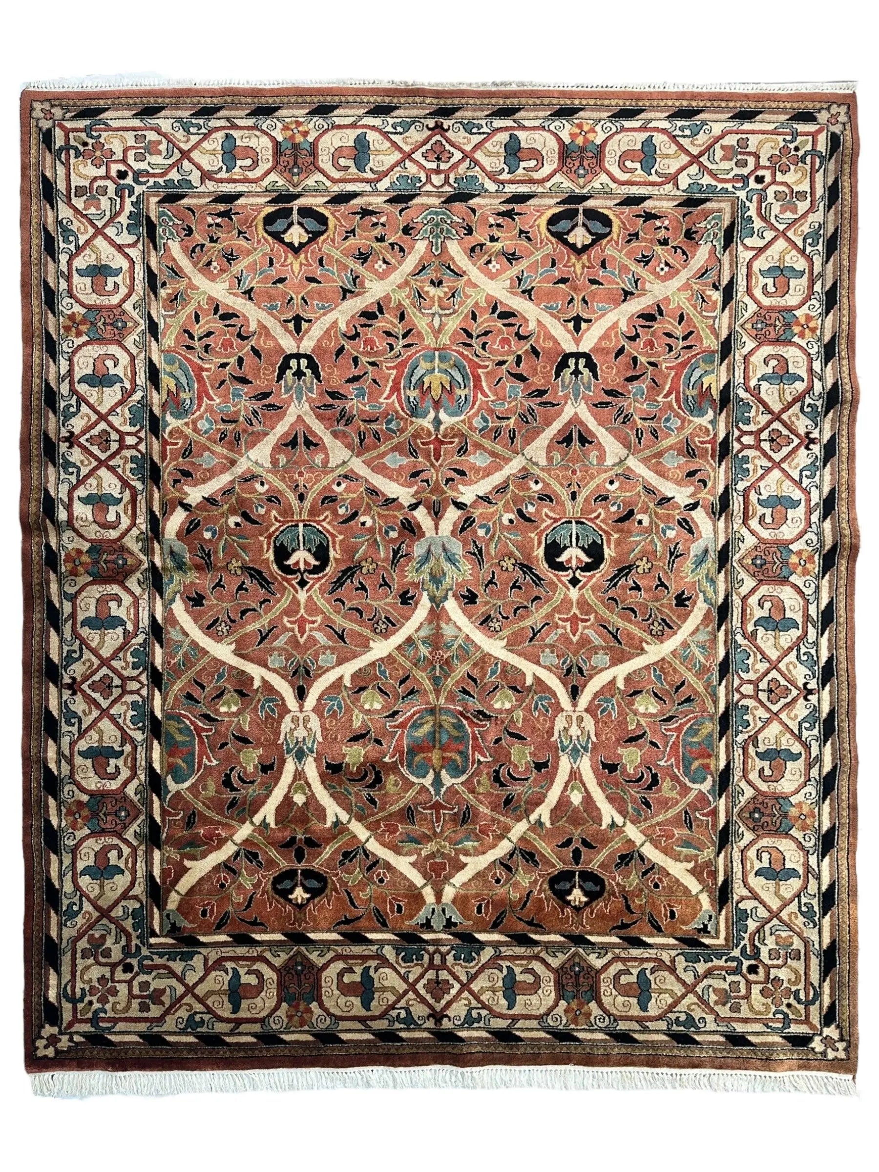 William Morris Hand-Knotted Wool Luxury Handmade Rug - 7'10" x 9'10" Rugistan