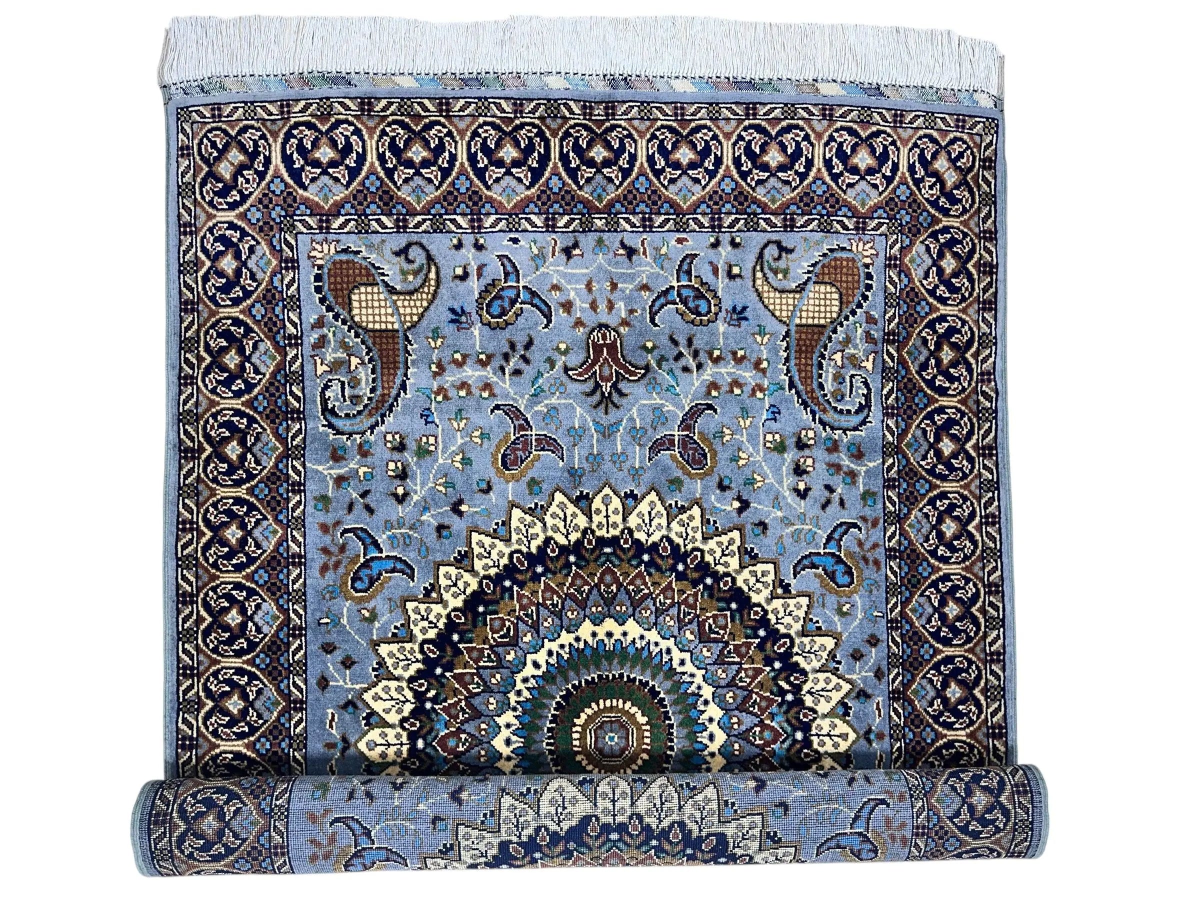 Hand-Knotted Parak Rug – Gray, 40” x 60” | Afghan Wool Rug Rugistan