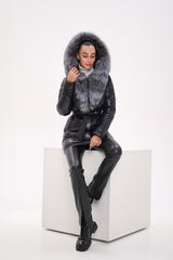 Genuine Silver Fox Fur Down Fill Coat Alaska® Outerwear Company