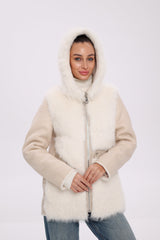 ⇆ Reversible Hooded Wool Blend Jacket Alaska® Outerwear Company