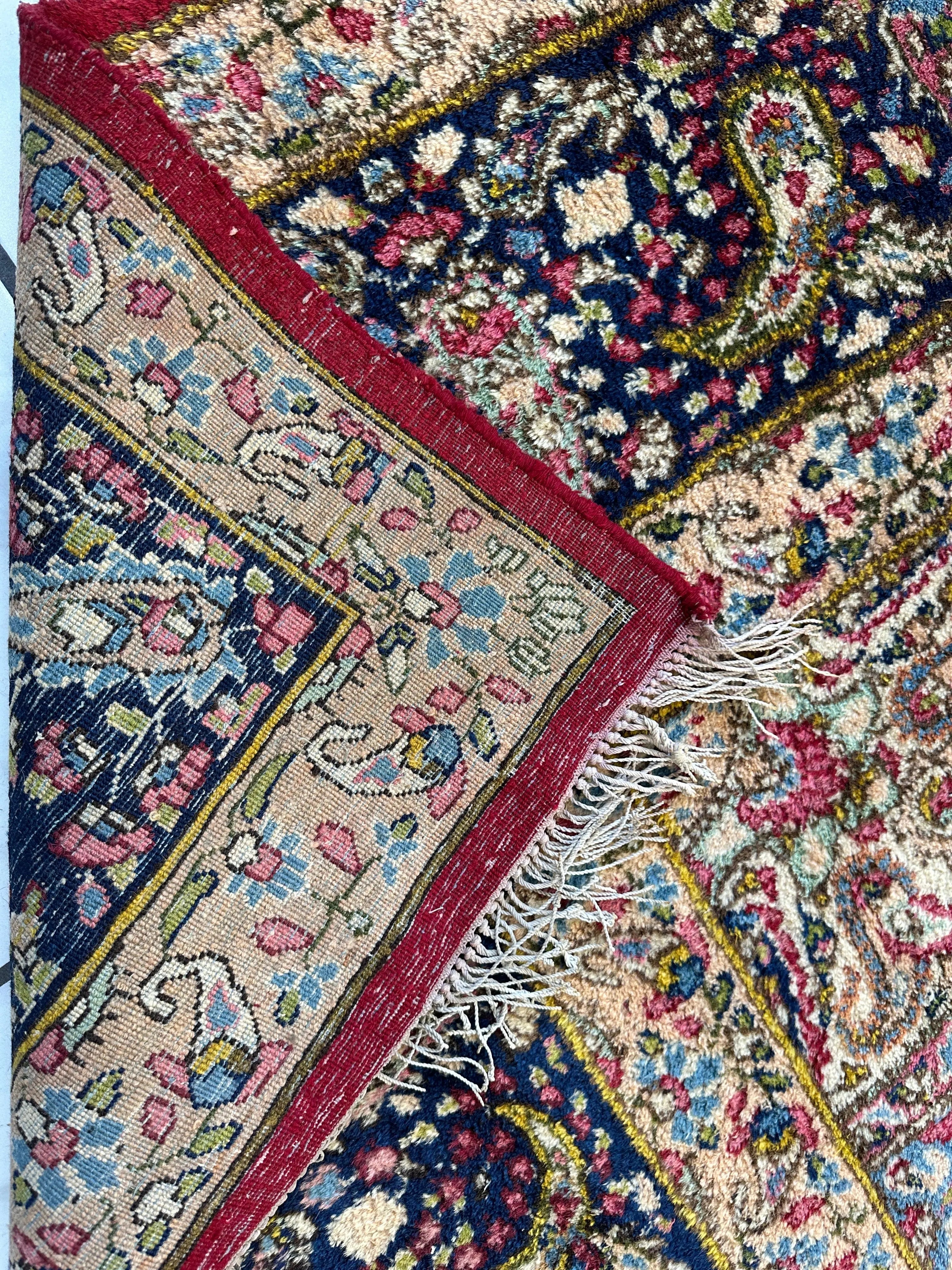 Vintage Kirman Persian Rug | 9’9” x 14’ | Thick Full-Pile Wool | Circa 1960 | K2029 Rugistan