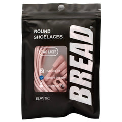 Black package of round shoelaces with 'BREAD' branding and features listed.