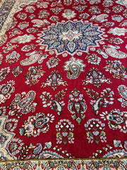 Vintage Kirman Persian Rug | 9’9” x 14’ | Thick Full-Pile Wool | Circa 1960 | K2029 Rugistan