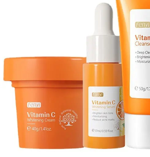 Moisturizing kit for combined facial care with vitamin C Family Shopolf