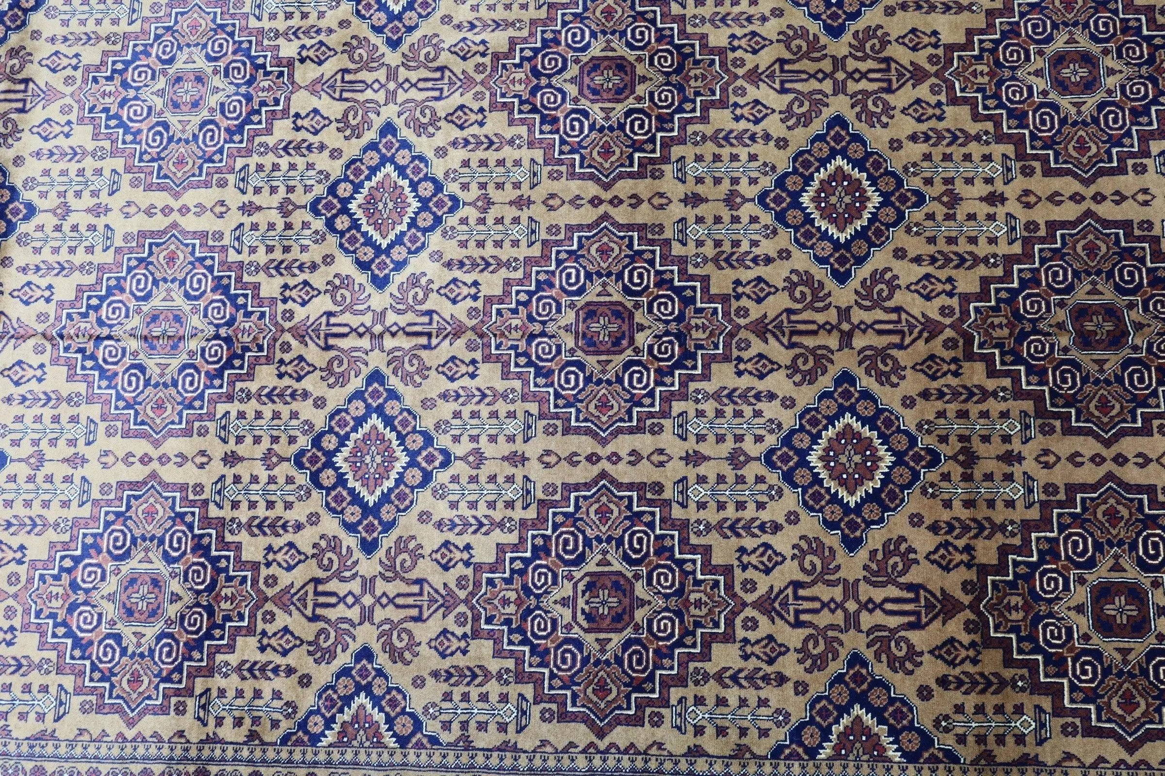 Hand-Knotted Zerkhaki Afghan Wool Area Rug – 6'7" x 9'7" | Rich Brown Tones, Durable Craftsmanship Rugistan