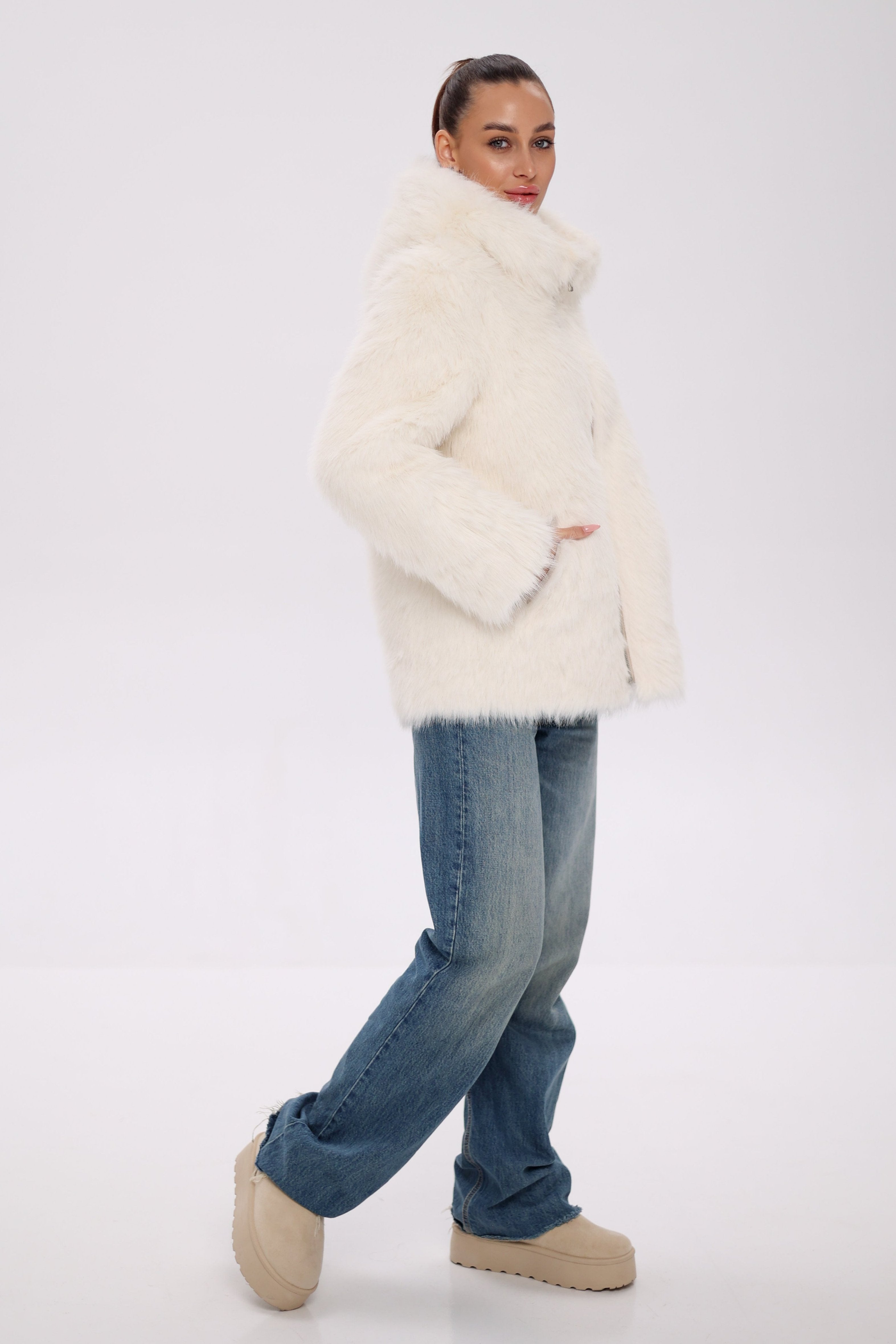 ⇆ Reversible Hooded Wool Blend Jacket Alaska® Outerwear Company