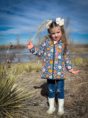Preorder: Flowers Lightweight Puffy Jacket - Kids Outdoor Adventure Wear Keep the Littles Wild