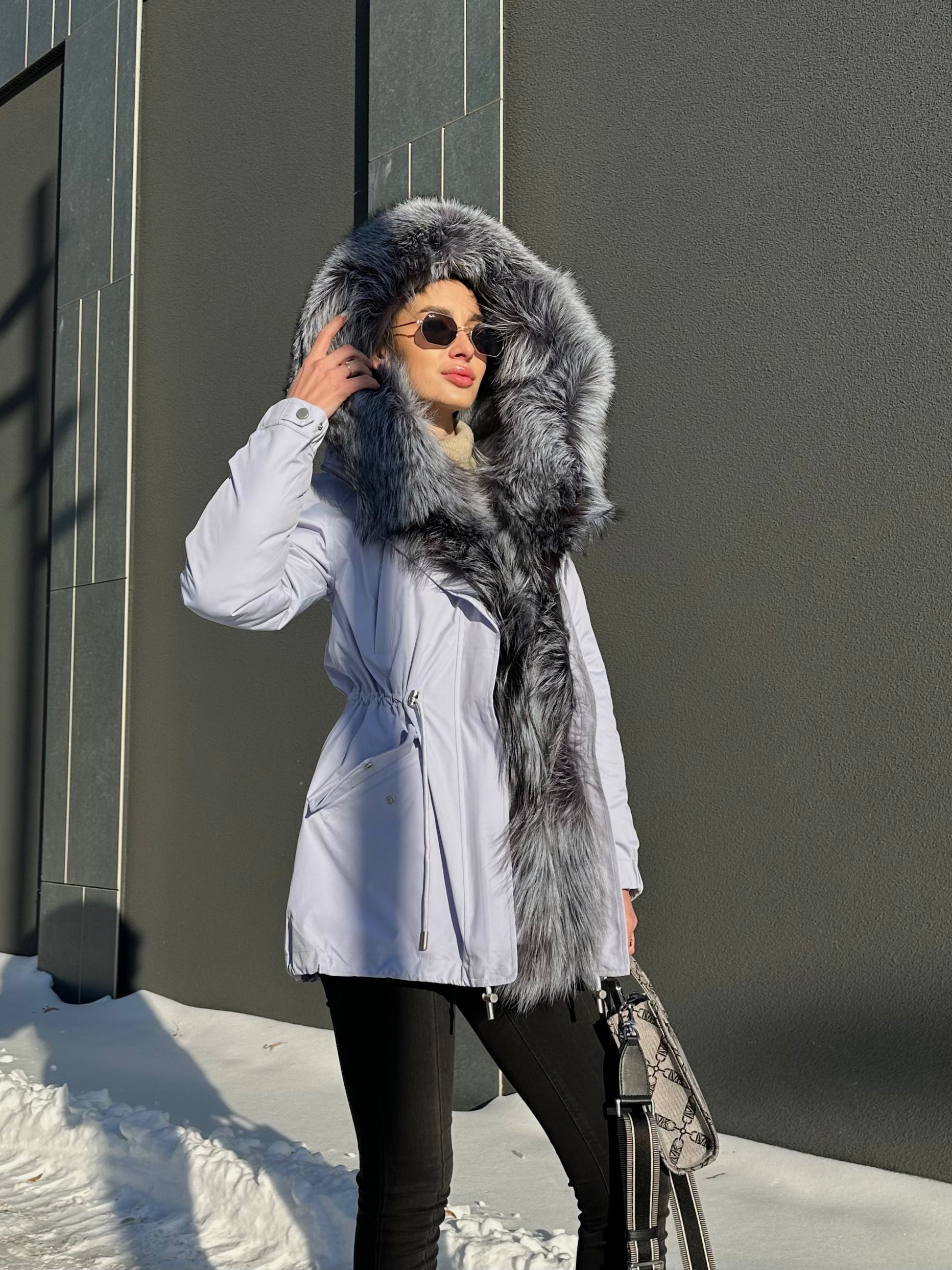 Genuine Silver Fox Fur Trim Rabbit Fur Insulated Parka Alaska® Outerwear Company