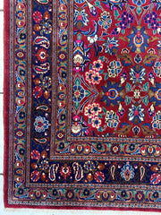 Persian Mashhad I Fine Allover Rug Wool 7 x 10 Rugistan