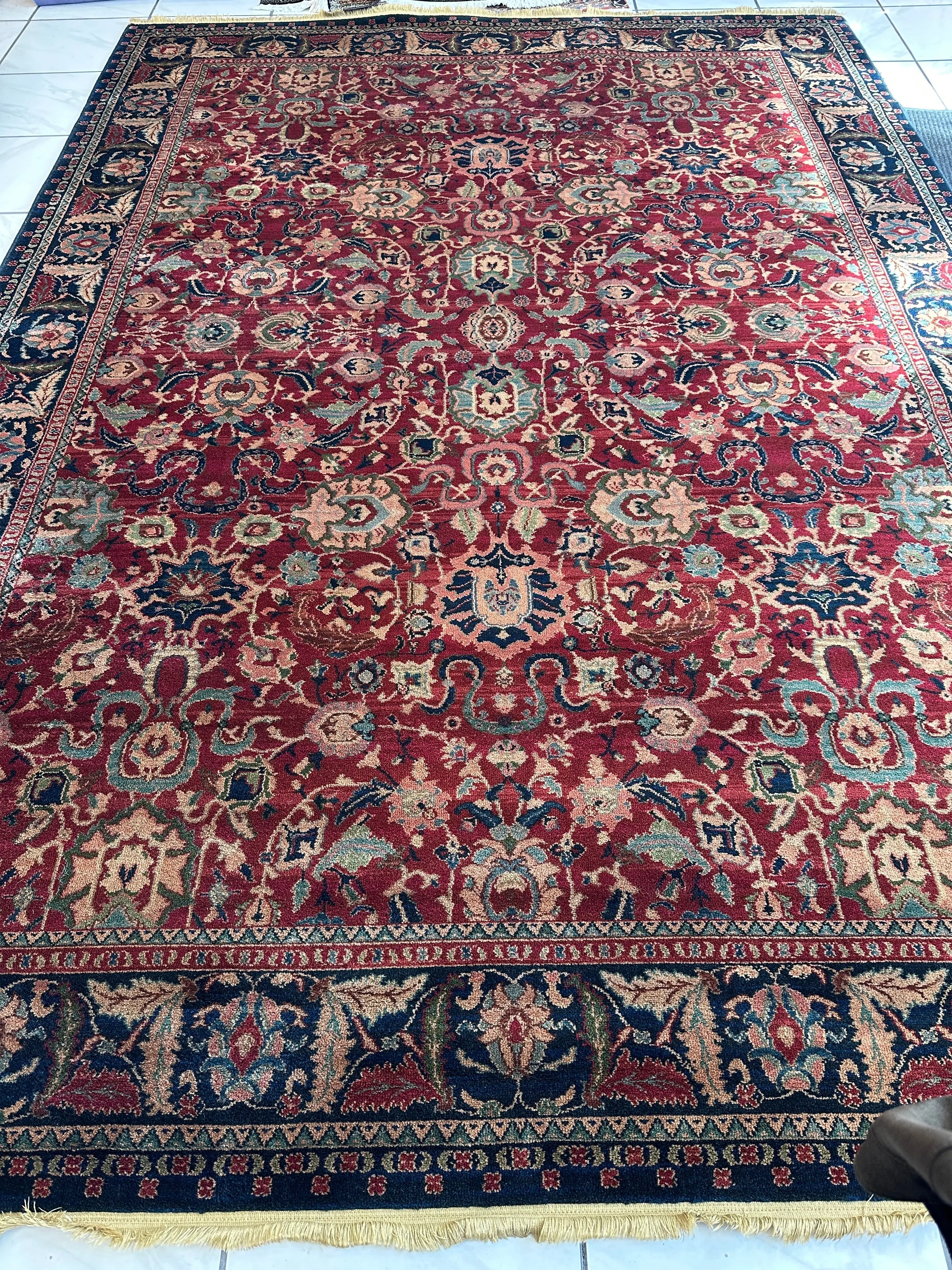 Karastan Samovar Teawash Wool Rug – 8’8” x 12’ – Vintage Elegance, Excellent Condition Rugistan