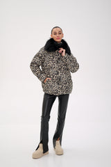 Genuine Polar Fox Leopard Luxe Down Parka Alaska® Outerwear Company