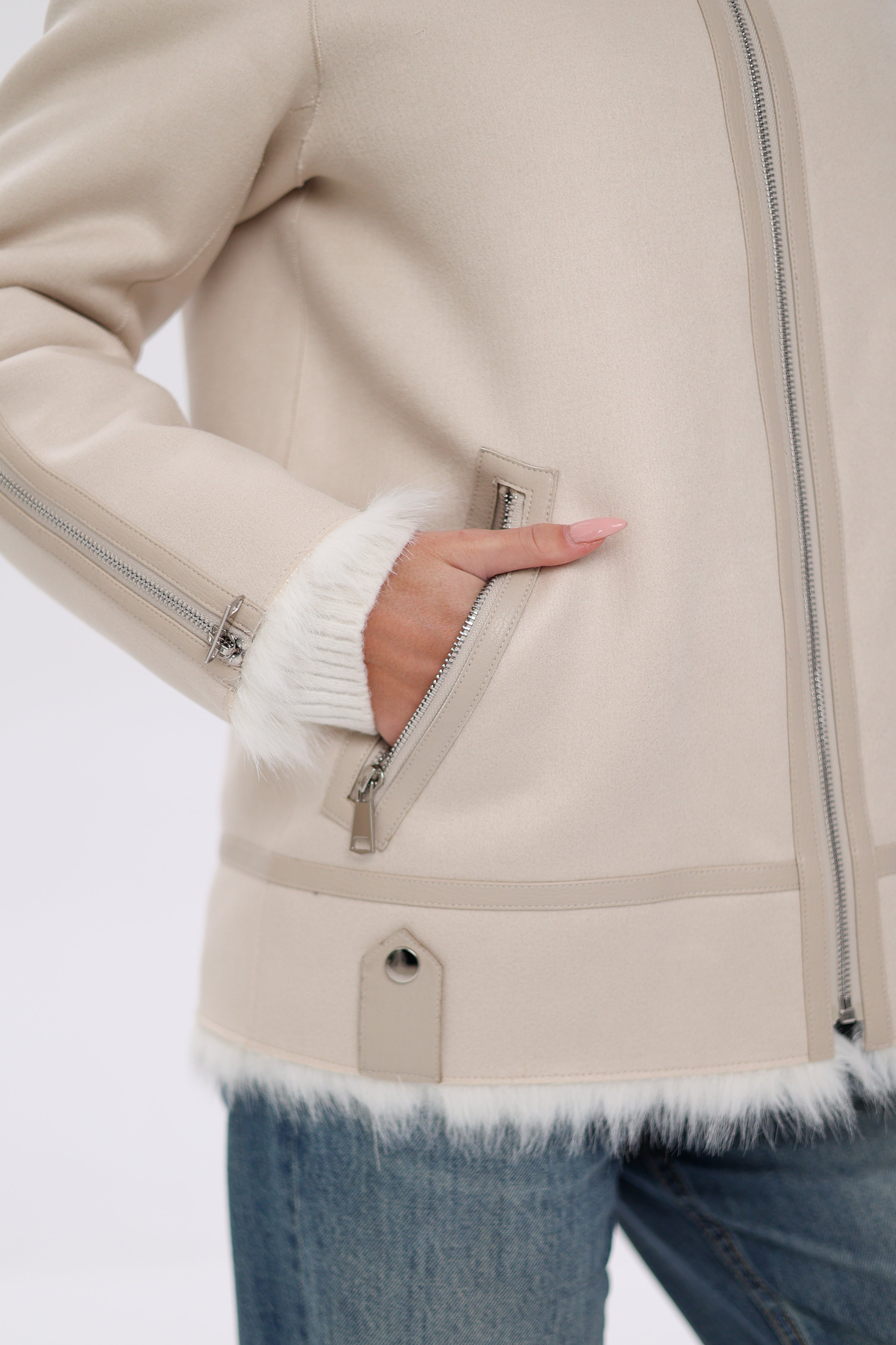 ⇆ Reversible Hooded Wool Blend Jacket Alaska® Outerwear Company