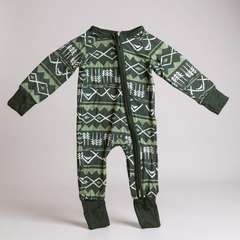 Green Mountain Bamboo Zippy Pajamas - Eco-Friendly Kids Sleepwea Keep the Littles Wild