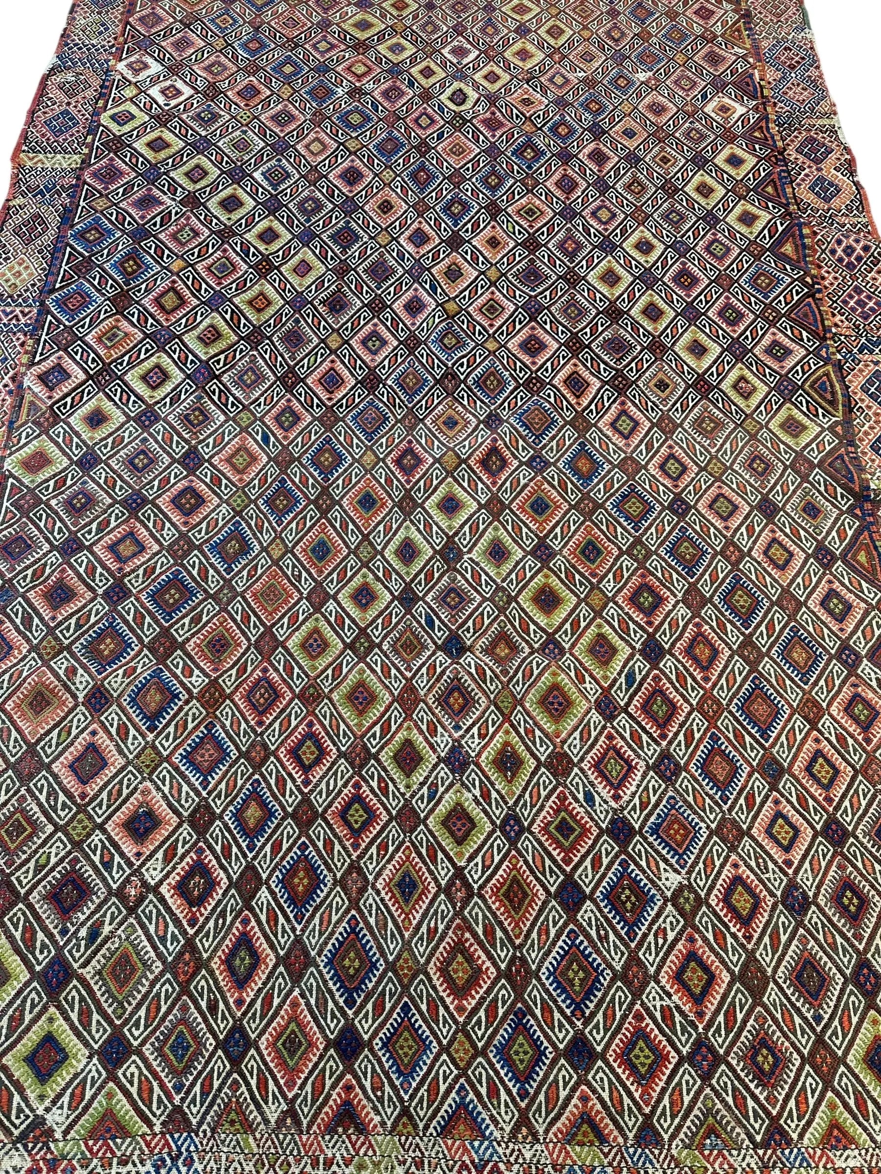 Antique Turkish Jajim Wool Rug 5’6” x 14’5” Rugistan