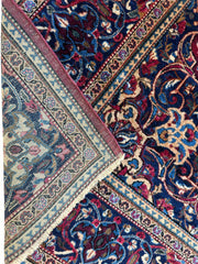 Antique Persian Kashan Debir Rug – 4’3” x 6’4” – Circa 1920s – Hand-Knotted Fine Wool Rugistan