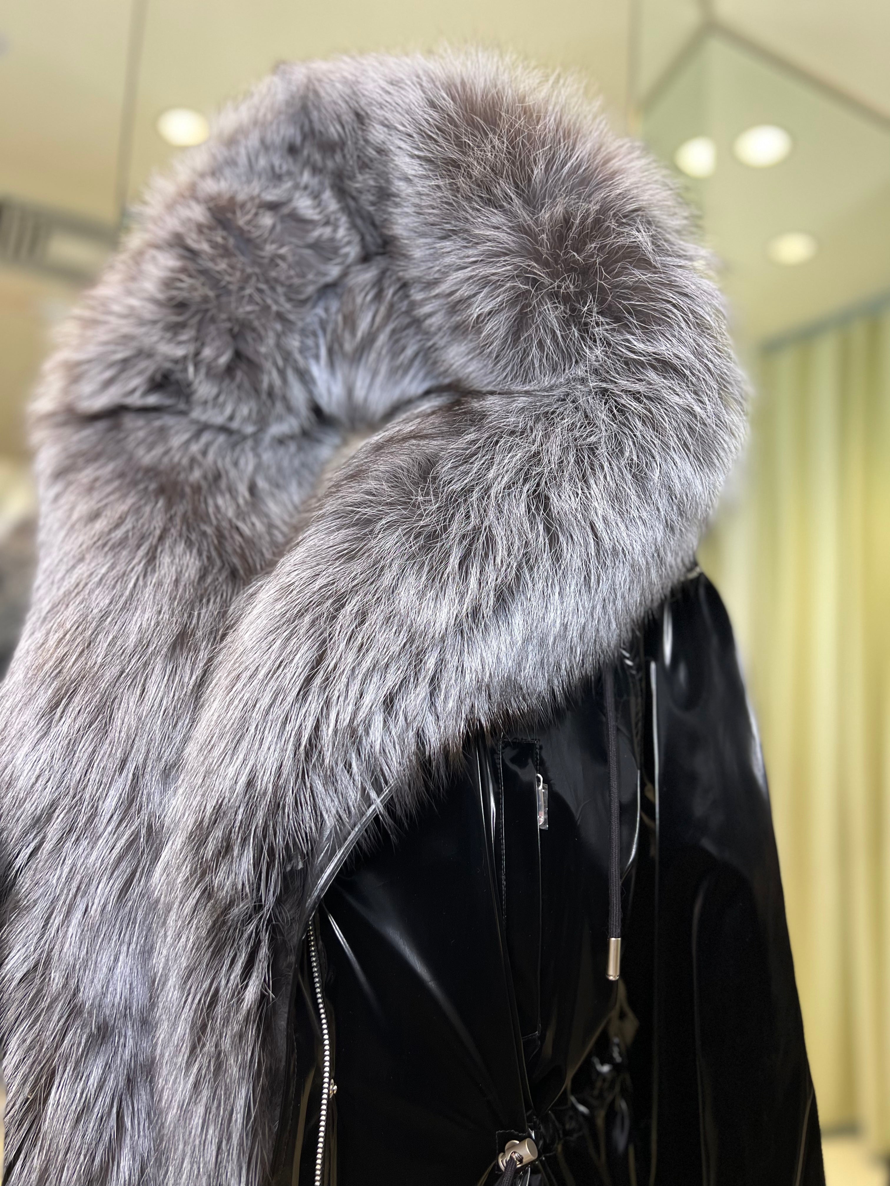 Genuine Silver Fox Fully Lined Hood Rabbit Insulated Parka Alaska® Outerwear Company