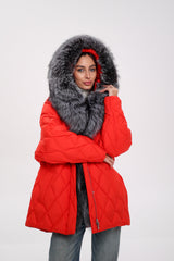 Genuine Silver Fox Down Fill Hooded Parka Alaska® Outerwear Company